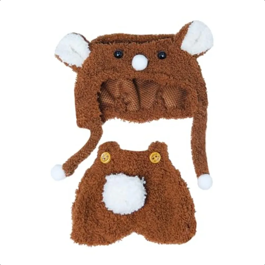 Clothing: Labu Work Hat Jumpsuit Fashionable Work Pants Only Clothes and Hats labobo Collector's Fashion Show (Brown)