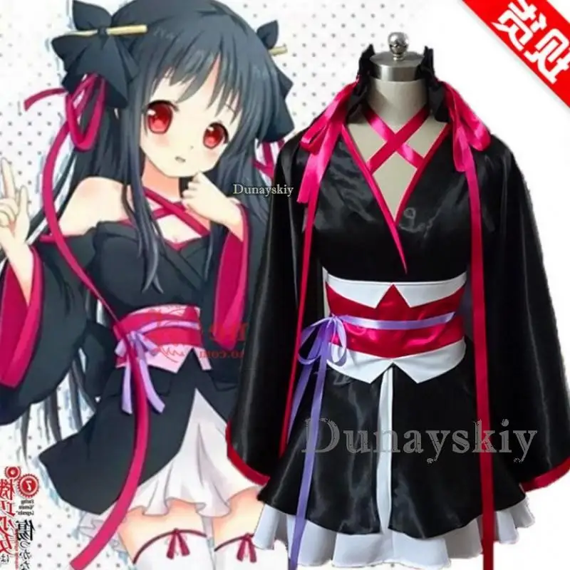 Kimono Yukata Robes Girls Anime Yaya Cosplay Costume Japanese Women Haori Party Dress Unbreakable Machine-Doll Clothing Set