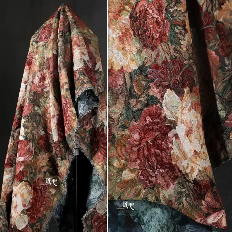 

Художественная и креативная жаккардовая картина маслом ткань для одежды DIY сумка для пальто дизайнерская модная одежда Diy шитье по метрам