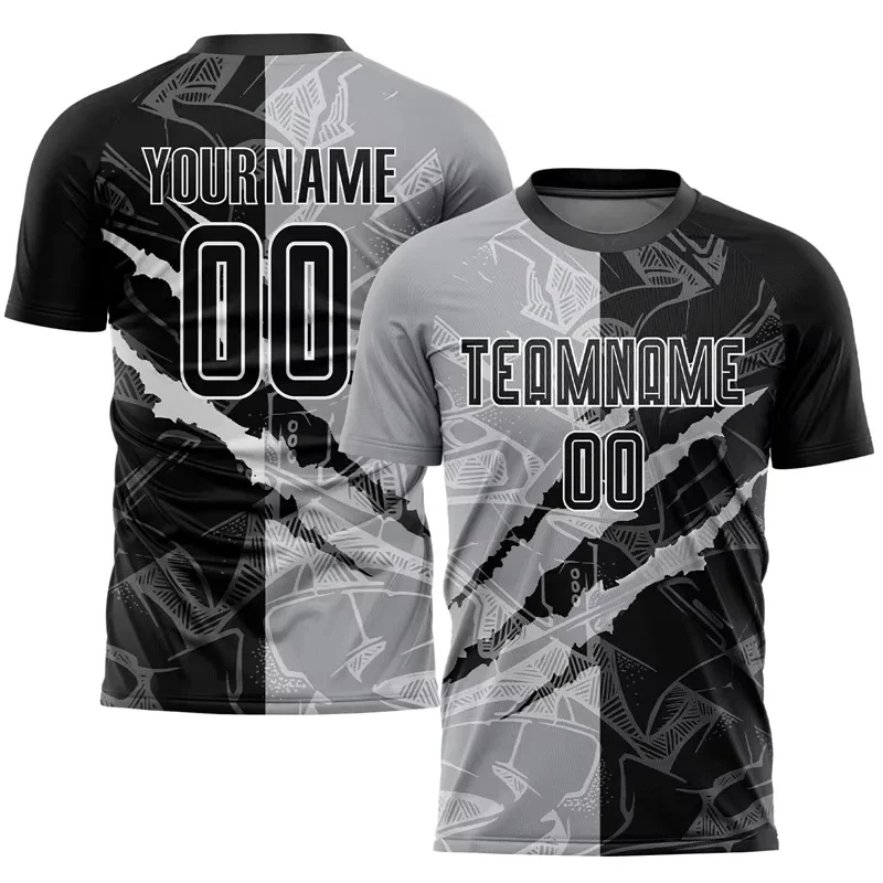 

DIY Custom Football Jersey Men Personalized Team Name Sponsor Logo Number Soccer Fan T-Shirt Club Wear