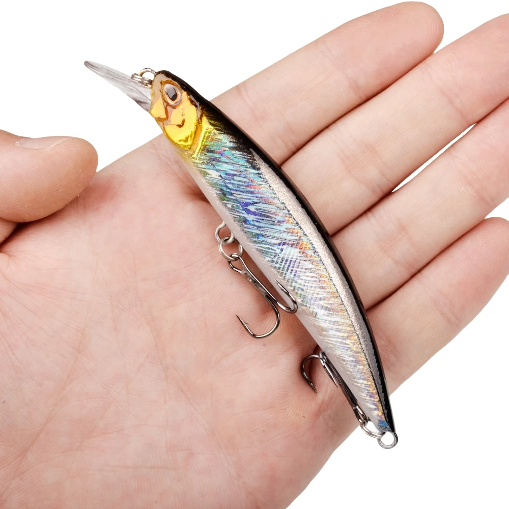 1Pcs Fishing Lures Minnow Wobblers Crankbait 11CM 15.5GArtificial Isca Hard Bait Carp Mini Fishing Lures Pesca Tackle