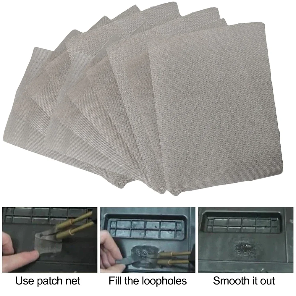 

Customizable Mesh Repair Set Road Debris Protection Environmental Engine Shielding Mesh Netting 200*150mm 7.87*5.9''