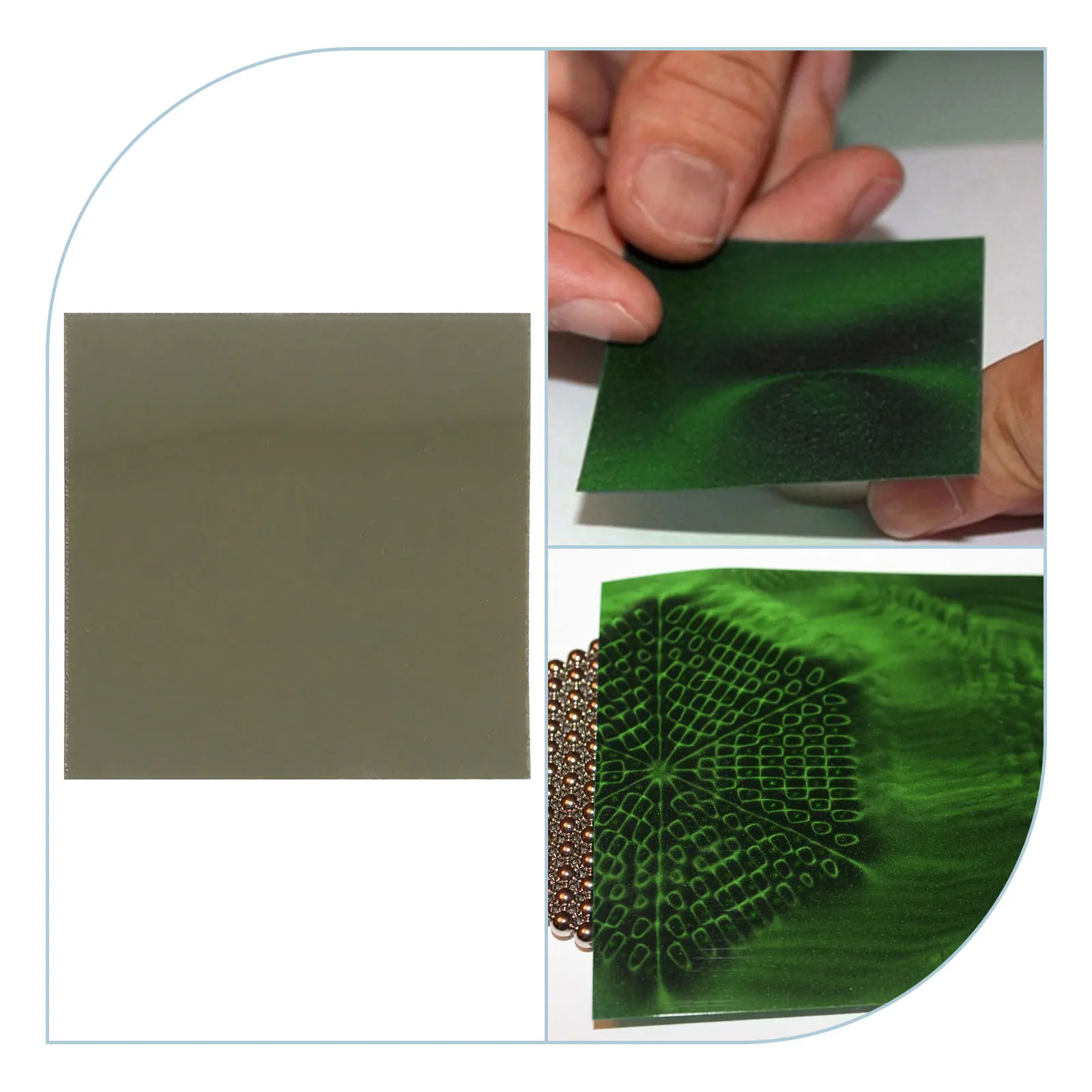 Imagem -05 - Visor do Campo Magnético Pattern Display Membrana Magnética Cartão Detector Demonstrações do Produto Engenharia Reversa Certificação