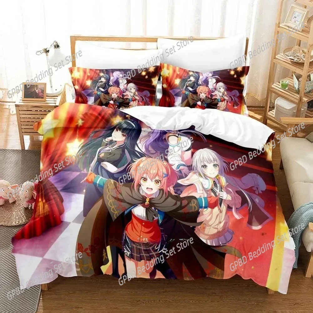 Anime Kawaii Girl World Dai Star 3D NEW Duvet Cover Pillowcase Bedding Set Adult Boy Girl Bedroom Decoration Single Double Large