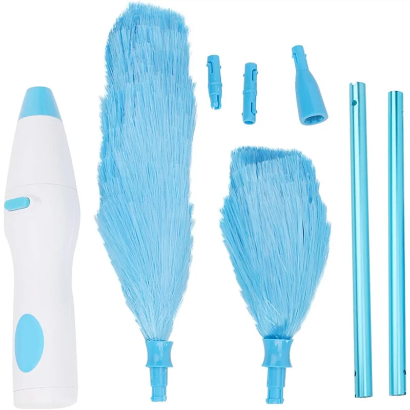 B59B-Large Handle Dust Duster Household Electric Dust Duster 360 Degree Rotatable Dust Collector Dust Cleaning Brush