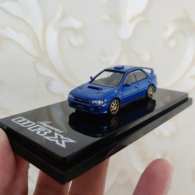 

Масштаб 1/64 Impreza WRX (GC8) STi, версия, имитация сплава, модель автомобиля, литая под давлением и игрушка для взрослых, коллекционный статический дисплей, подарок для фанатов