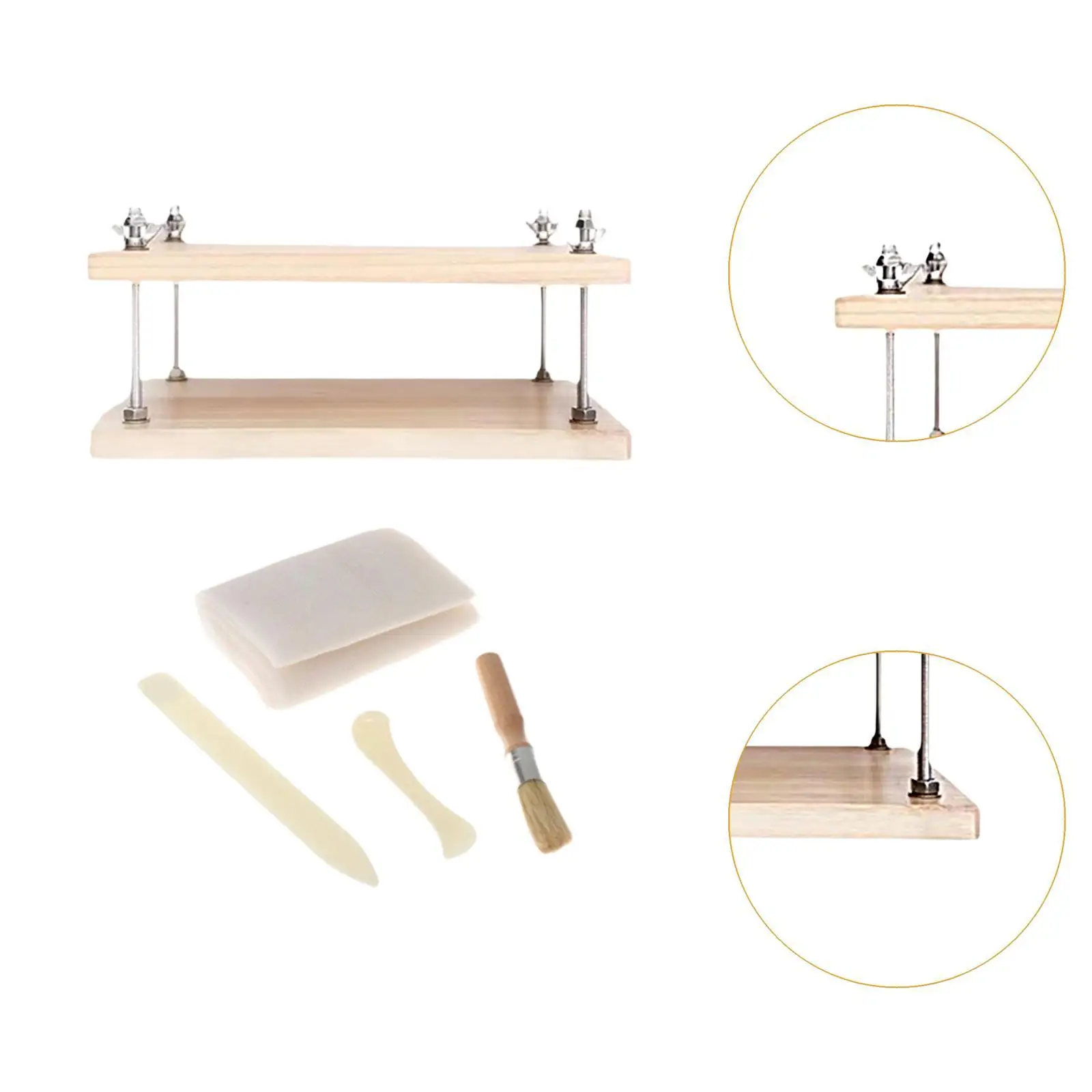 Imprensa de livro de madeira, resistente, conveniente, livro multiuso