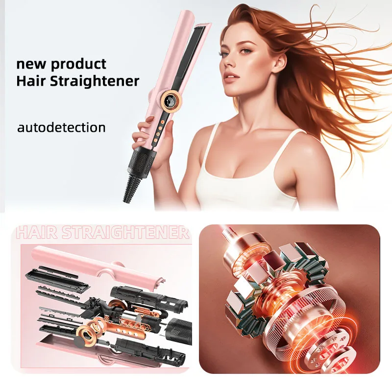 Professional Hair Straightener, Fast Heating, Temperature Control, Smooth Gliding Plate, Frizz Free Styling, Home Use