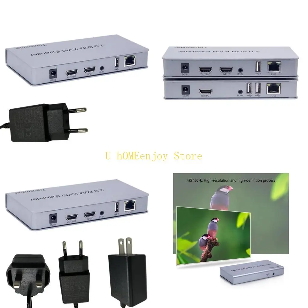 

B0KF Lightweight 4K- USB KVM Extender Keyboards&Mouse Over