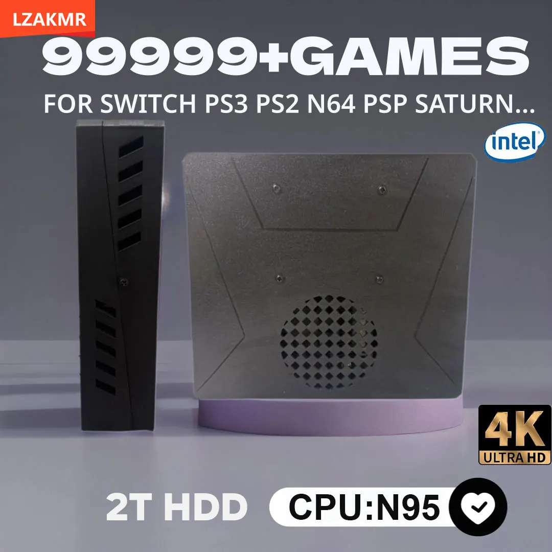 

NEW Upgrade Game Console S1 Windows11 and Batocera 2TB HDD 99999+GAME For Switch PS2 PS3 WII SS GAMECUBE Sega Saturn gifts