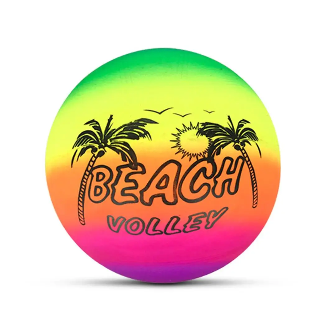 Beach Ball Adults Children Colorful Pattern Volleyball Toy Playing Prop