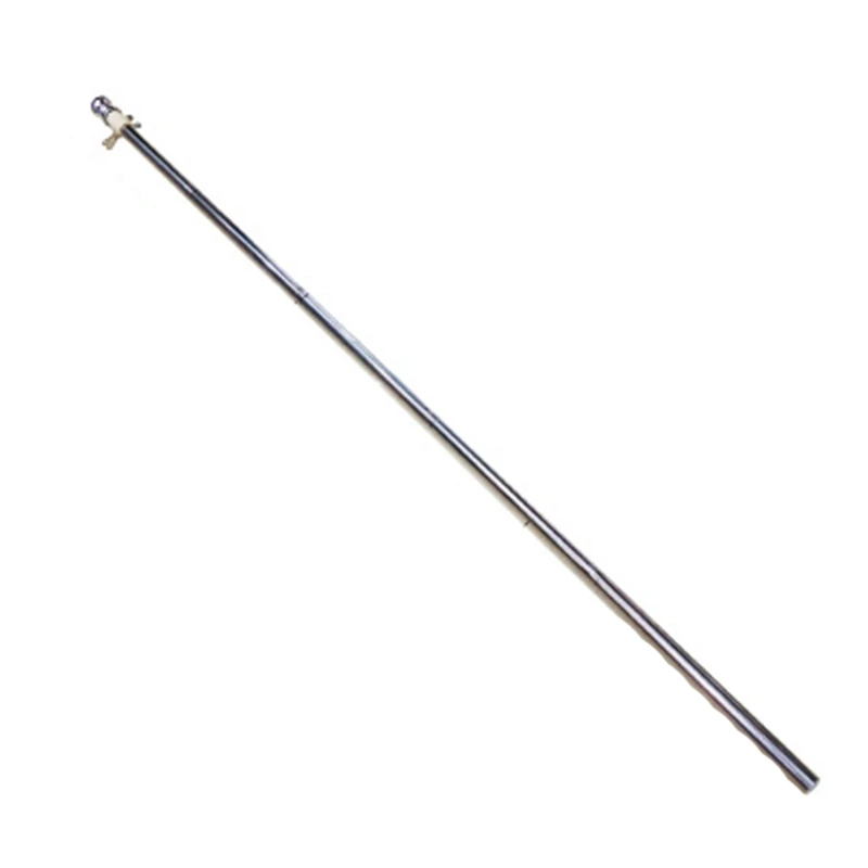 1.8M Telescopic Flag Pole Flagpole Guide Banner Flag Pole Set Stainless Steel Flagpole with Buckles-AT48