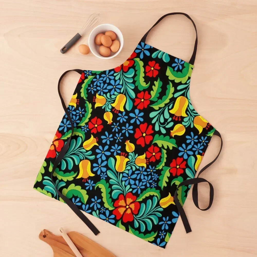 

Seamless Ethnic Pattern In Mexican Apron chef costume Manicurists waiter Women Kitchen'S Apron