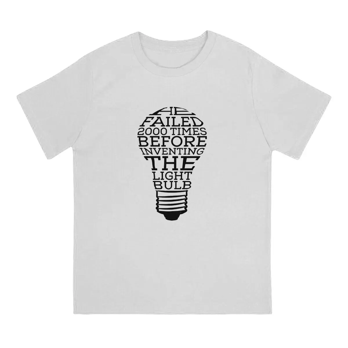 Great Inventor Edison Crewneck TShirts Inspired Personalize Men's T Shirt New Trend Clothing 6XL