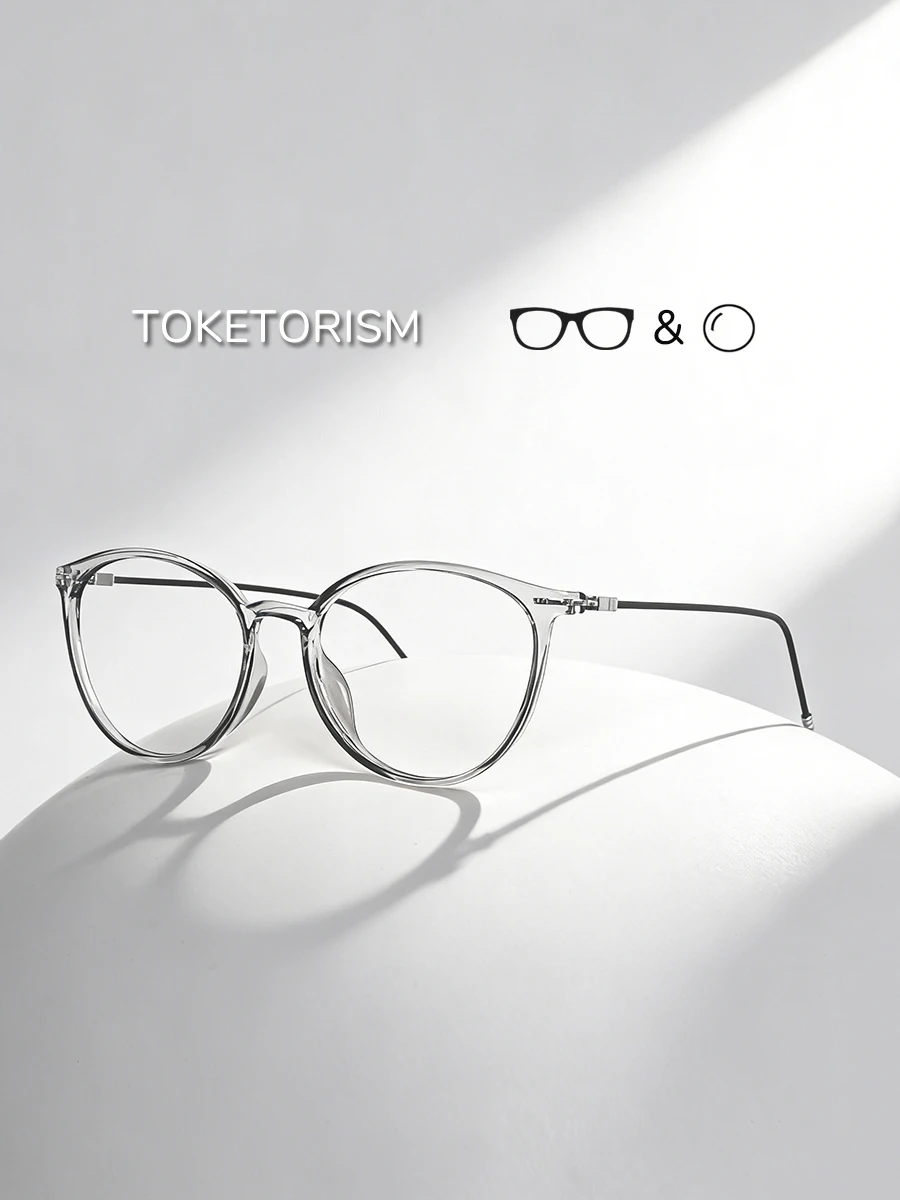 

Toketorism Fashion Women's Ultra-Light Reading Glasses Prescription Optical Eyeglass Frames For Men