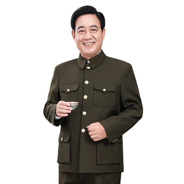 Mao Suit Zhongshan Sets Men Traditional Chinese Tang Costume Multiple Pockets Jacket Pants Mao Zedong Suits Gifts for Men Dad AliExpress 200000532