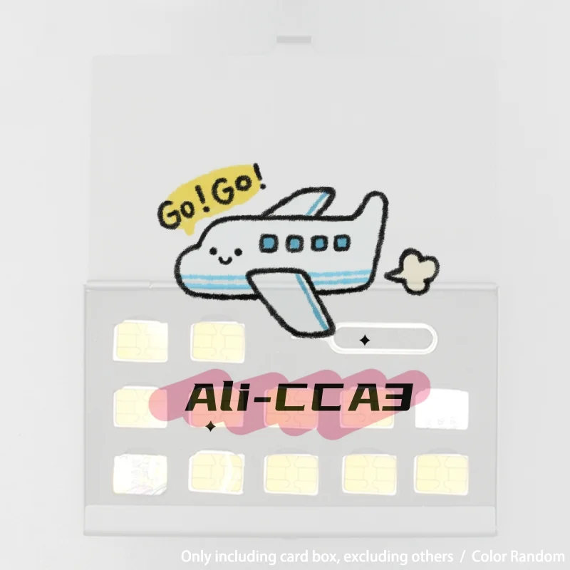 

12-Slots-NANO+1-Slot-Card-Pin Aluminum Portable SIM Micro Pin SIM Card Nano Memory Card Storage Box Case Protector Holder