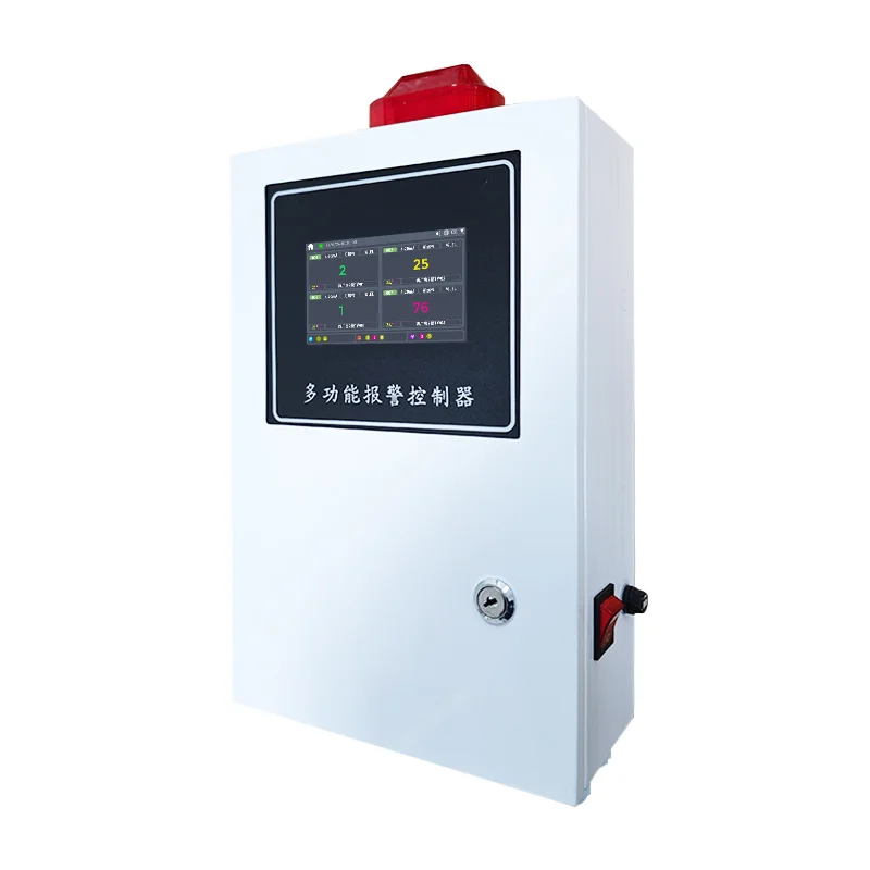 Multi Functional Industrial Gas Alarm Controller LCD Display Touch Screen Gas Detector Control Panel