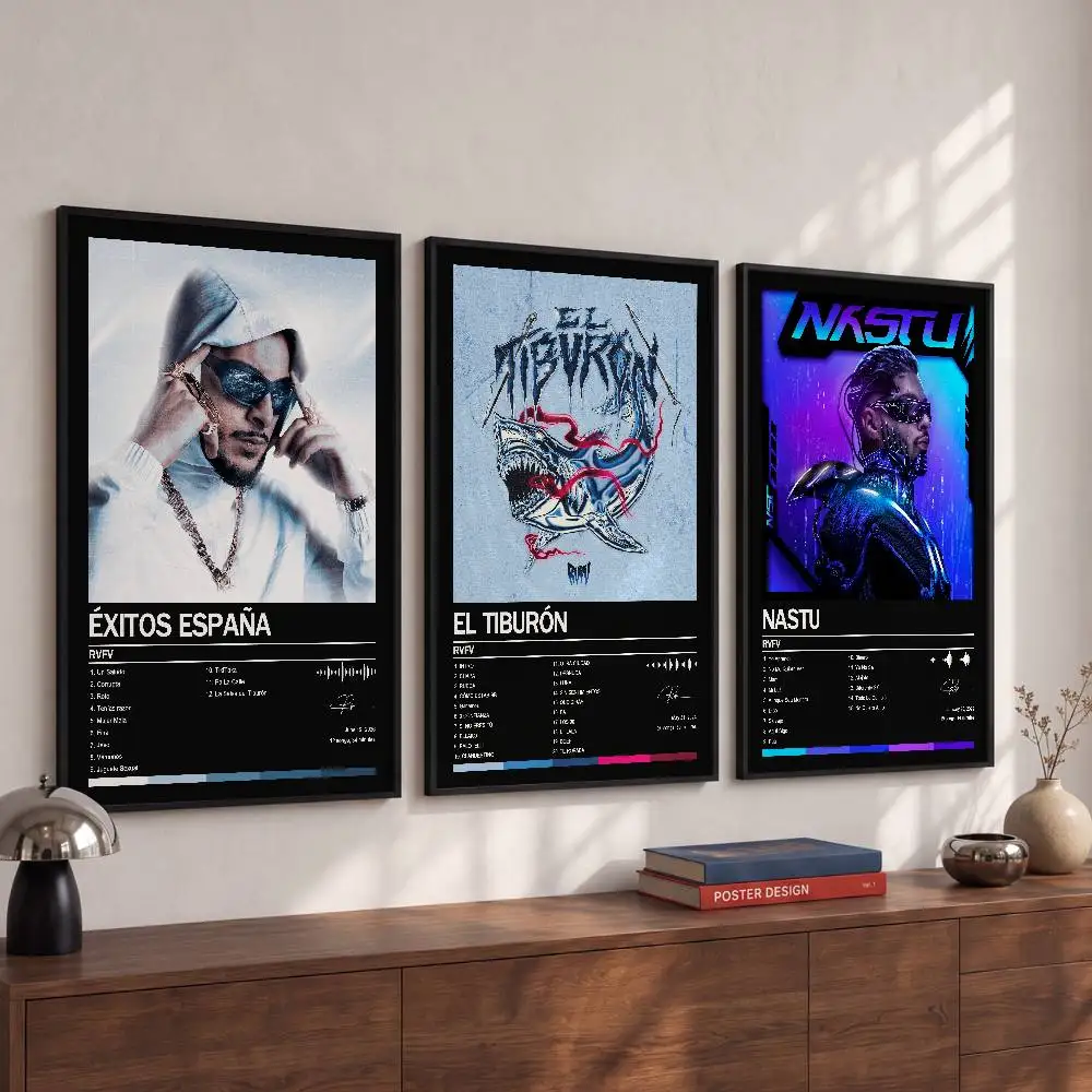 R-Rvfv Poster Album Art Cover Songs Rap Pop Singer Band Wall Waterproof Paper Sticker For Living Room Home Decor
