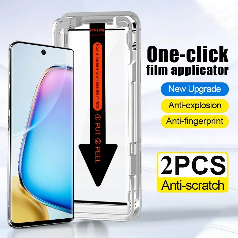 2Pcs Protective Film for Vivo X100 X90 X80 Full Cover Screen Protector X70 X60 Pro S19 S18 S17 Tempered Glass Smartphone