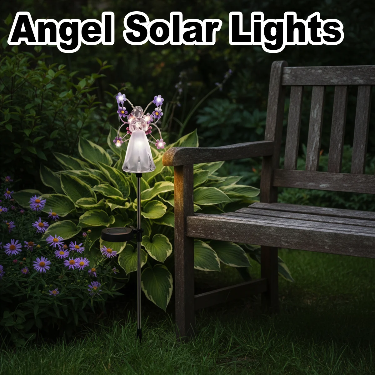 

Солнечная садовая ангельская светодиодная лампа, кладбище, могила, лампы, уличные водонепроницаемые лампы для гравю, двора, декоративные наружные газонные лампы