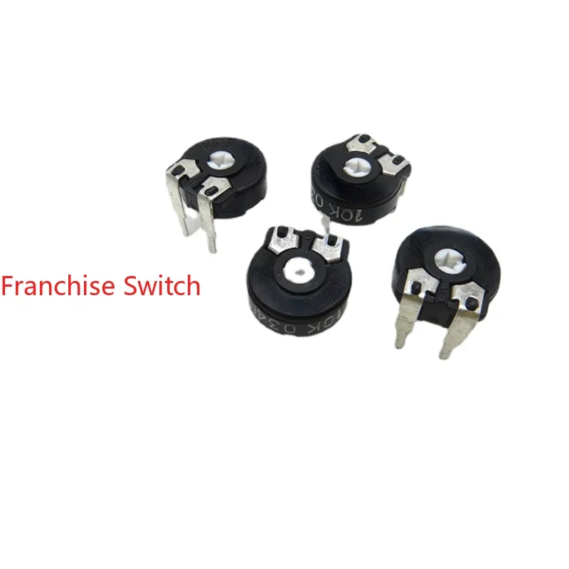 

10PCS Adjustable Potentiometer PT10LV10-103 PT10-10K Horizontal Arrow Hole