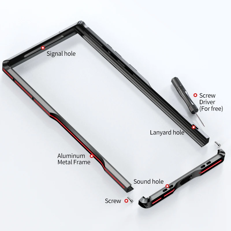 Original Metal Frame For Samsung Galaxy S25 S24 S23 S22 Ultra Bumper S21 Plus Case Aviation Aluminum Alloy Protective Cover Skin