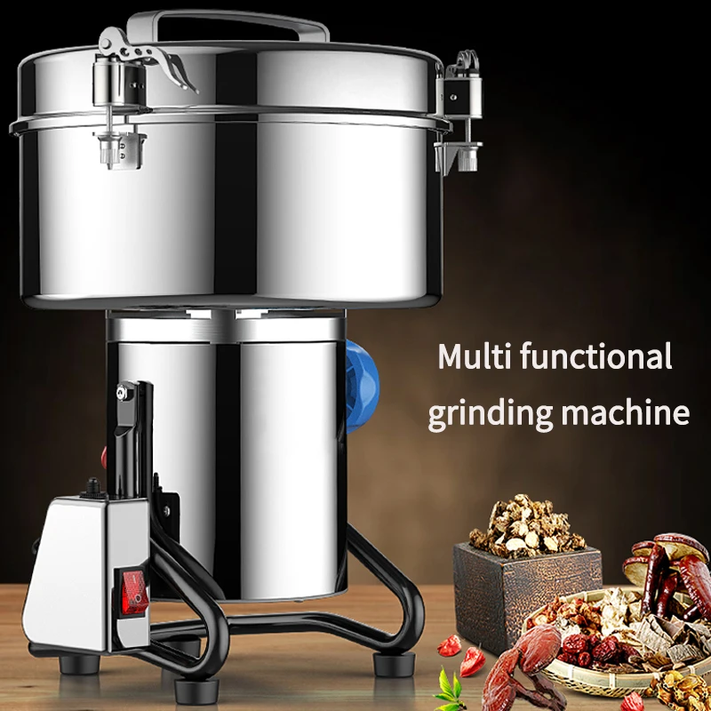 3000G 403 Stainless Steel Grinder Machine Large-scale Crusher Household Mill Commercial Powder Ultra-fine Grinding Machine Mill