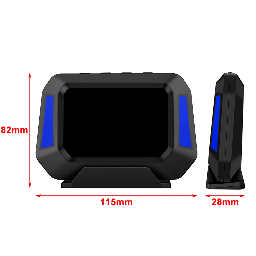 P21 3.5 Inch Car HUD Head Up Display Speed Speedometer Digital Gauge Vehicle Auto Diagnostic Tool