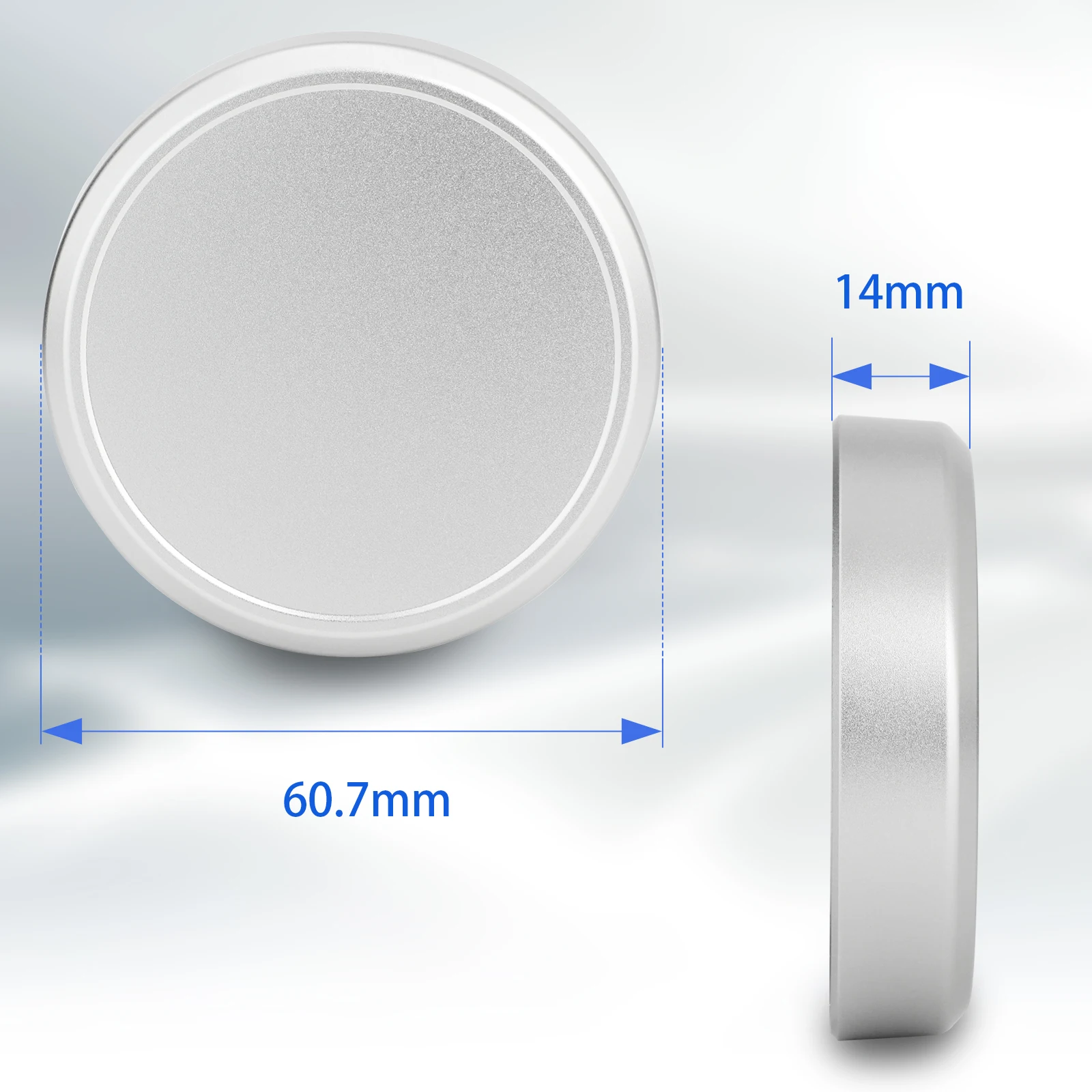 Haoge Cap-X54W Metal Lens Cap for Fujifilm Fuji X100VI X100V Camera Silver Compatible With Haoge LH-X54W Lens Hood