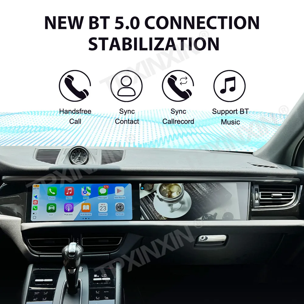12.3 Inch Screen Car Radio For Porsche Macan 2018-2024 Android Auto GPS Navigation Multimedia Video Stereo Receiver Head Unit