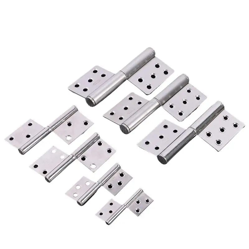 Stainless Steel Flag Hinges Noise Reduction Smooth Opening Corrosion Resistant for Home Furniture Repair DIY Projects