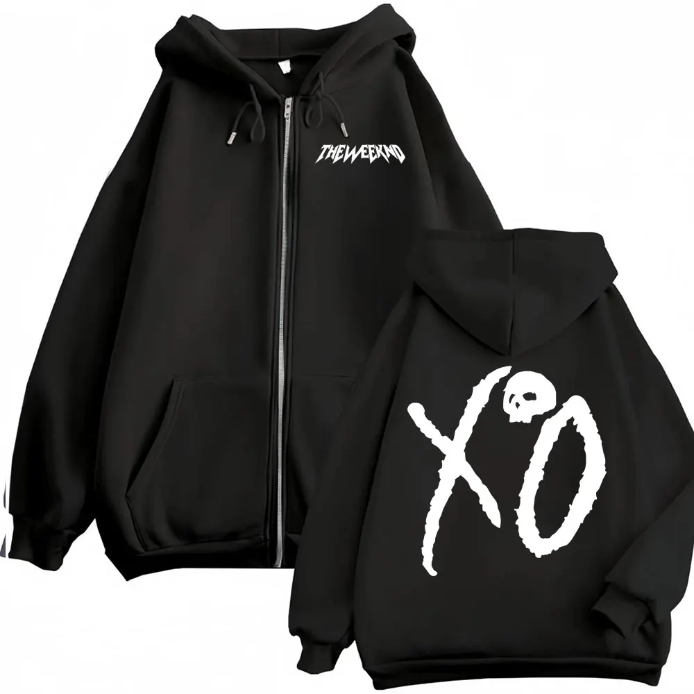 The Weeknd XO After Hours Til Dawn Jacke Sweatshirts Herrenbekleidung Übergroße Kapuzenpullover mit Reißverschluss Fleece Langarm-Pullover mit Reißverschluss – Detail 2