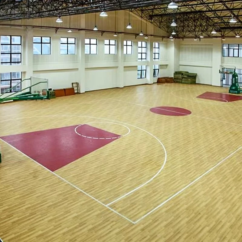 Custom Indoor Gymnasium Event Competition  Badminton Court Mat Volleyball Sports Wooden PVC Badminton Court Flooring