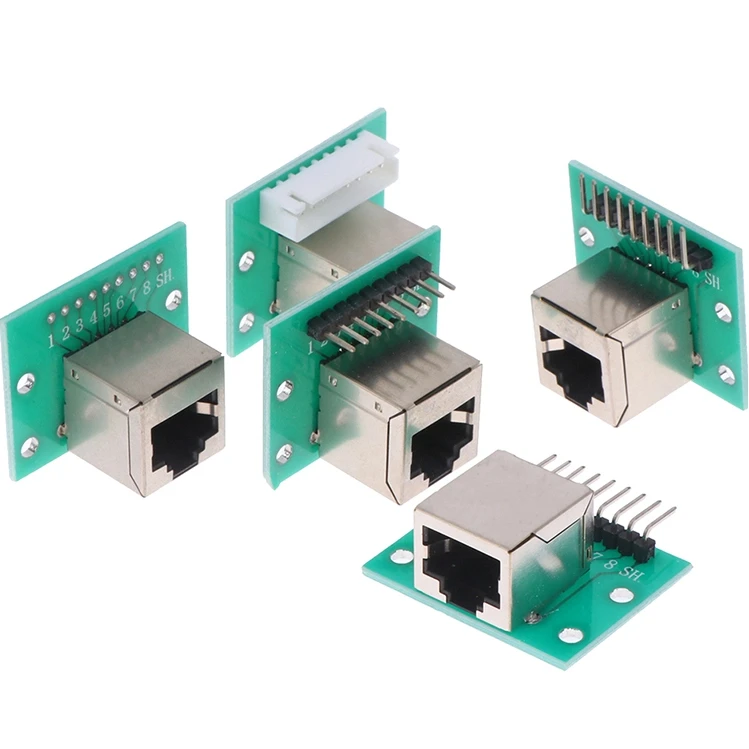 Network Interface + Breakout Board + Pin Header 1Pc RJ45 Adapter Board To XH2.54 Modular Ethernet Connector Adapter