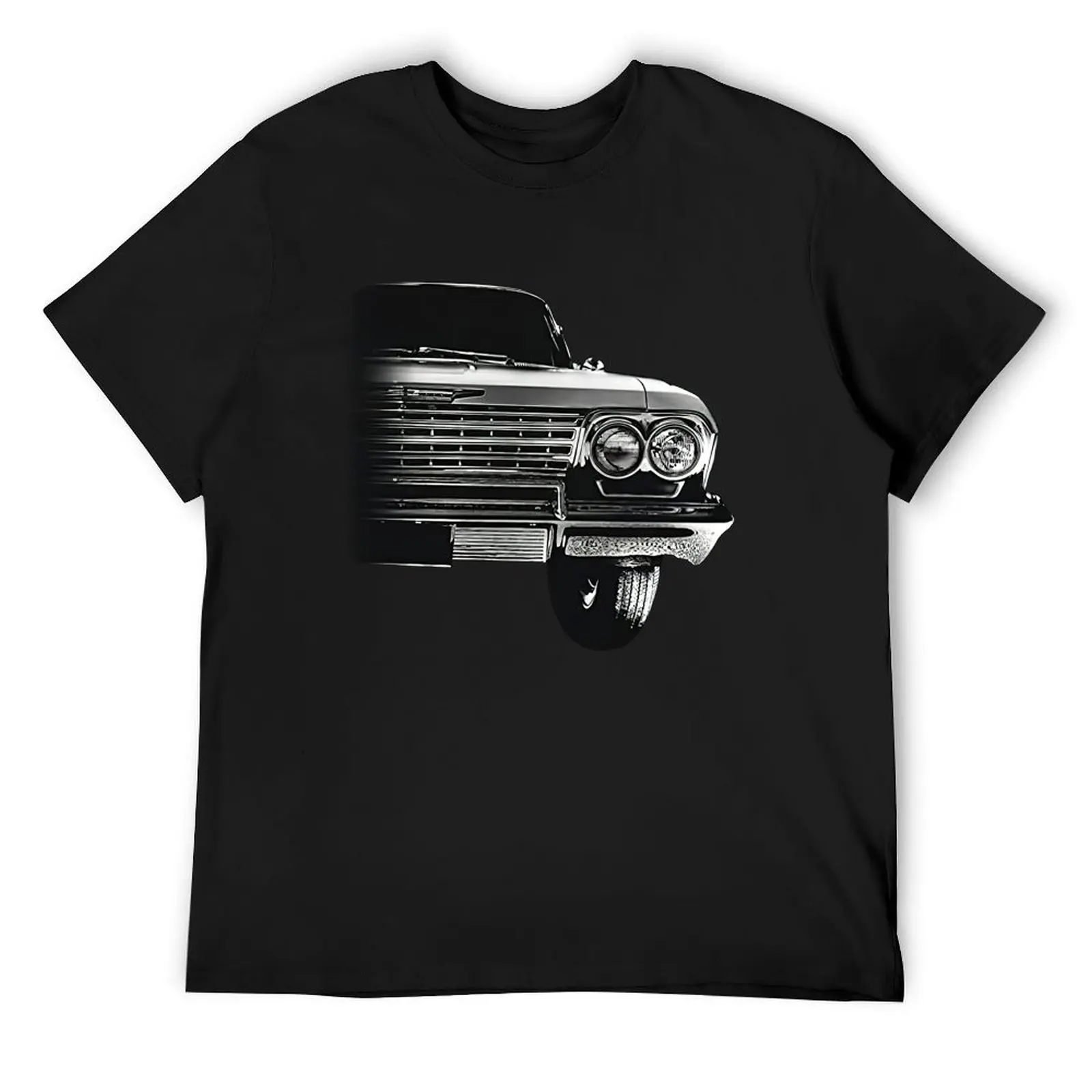 

1962 Impala Front Half Grill View Classic Car T-Shirt plain vintage graphic tee anime clothes t shirts men