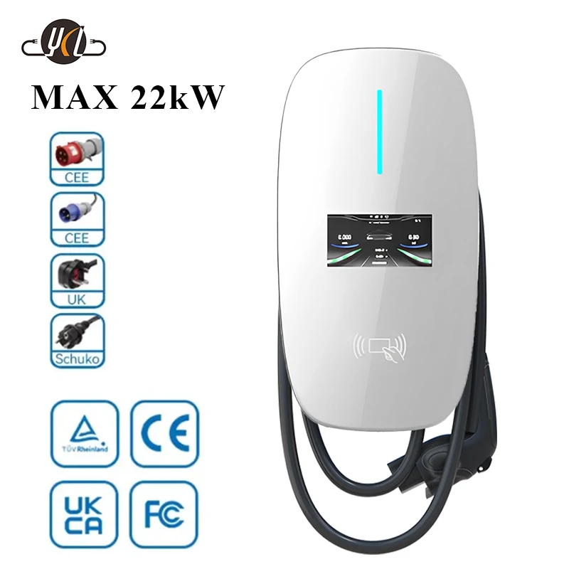 

Fast Car Evse 1-фазная модель 3 Gbt Gb T Type2 7 кВт Тип 1 Тип 2 32a Настенное зарядное устройство для электромобиля Tesla Byd 7 кВт Ev