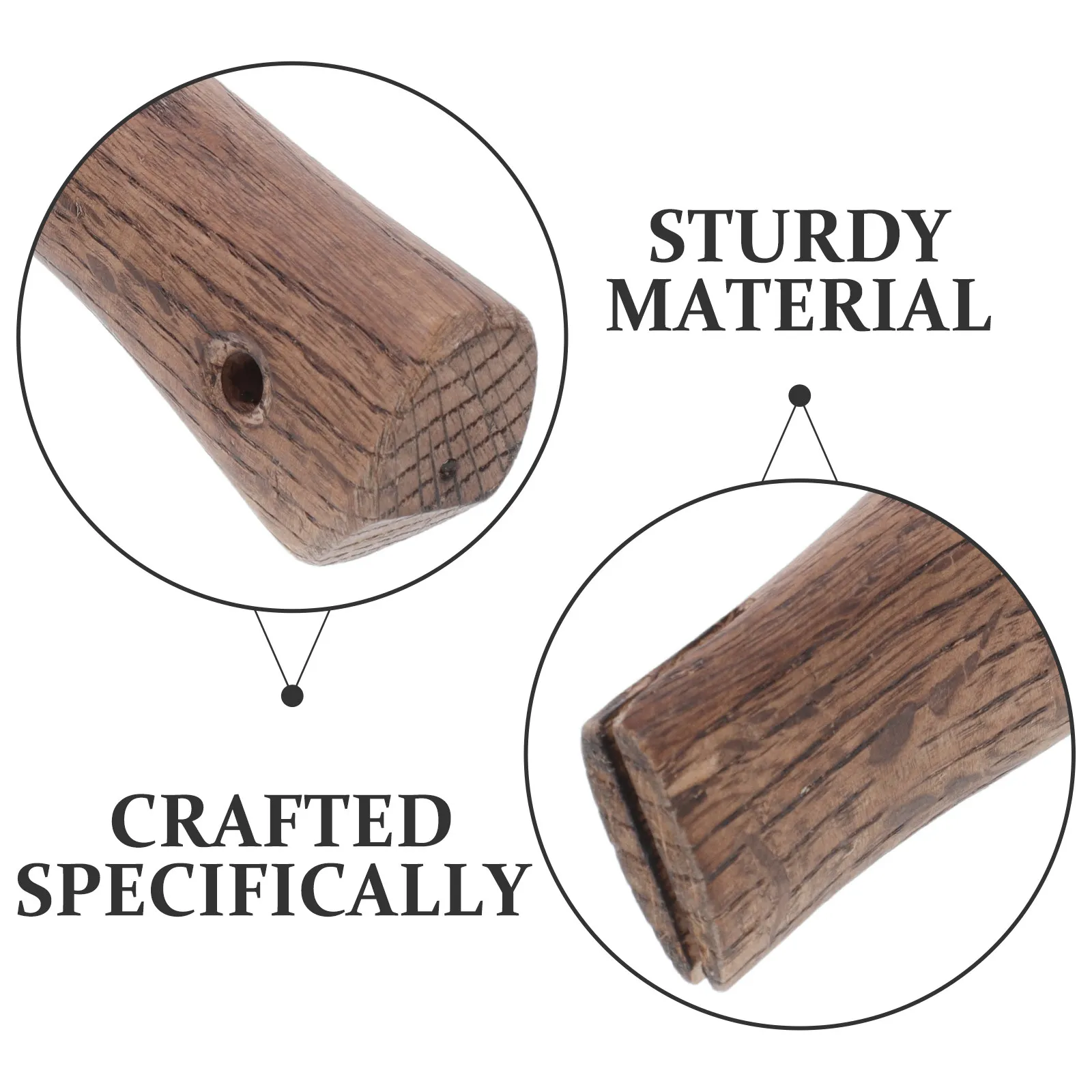 27Cm American Axe Handle Replacement Carbonized Qiangang Wood Tiger Head Grip Wooden Hatchet Handle Replacement for Camp Axe