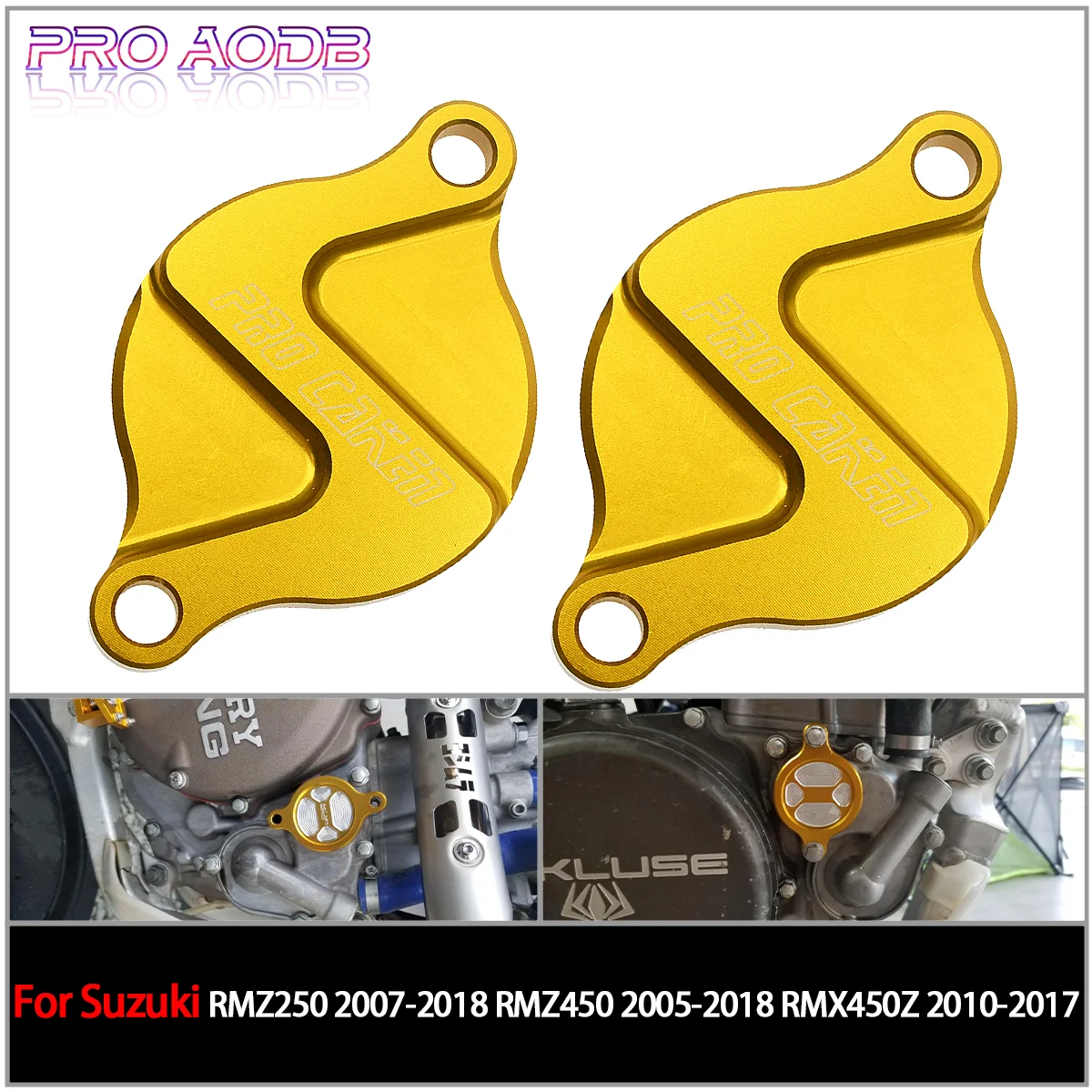 

Motorcycle CNC Engine Oil Filter Cover Cap For Suzuki RMZ250 2007-2018 RMZ450 2005-2018 RMX450Z 2010-2017 RMZ RMX 250 450 parts