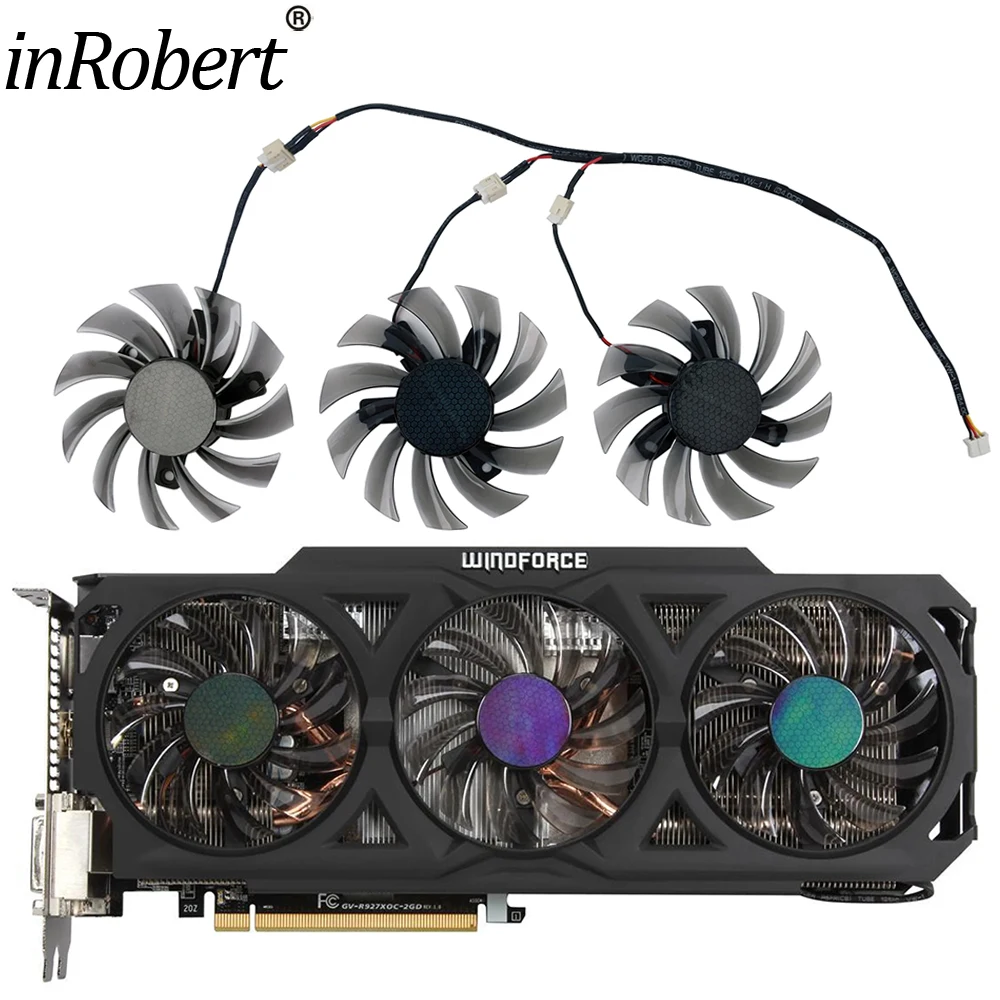 

75mm PLD08010S12H 2Pin 3Pin Cooling Fan Replacement For Gigabyte GTX 960 970 GTX980 GTX 1050 Graphics Video Card Cooler Fan