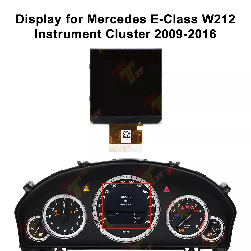 Monochromes LCD-Display für Mercedes-Benz W204 W212 C350 GLK35 Tachometer Instrumentencluster Pixel-Reparatur Ersatz – Detail 4
