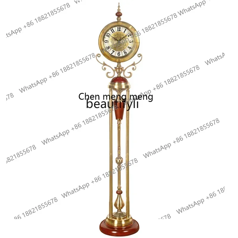 

R Living room floor clock European modern simple quartz silent American watch R