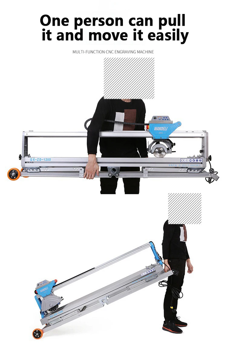 Wan QX-ZD-1200 قاطع البلاط الكهربائي للمياه/آلة القطع منشار البلاط المكتبي قاطع الحجر/آلة القطع آلة الحجر 1200 مللي متر