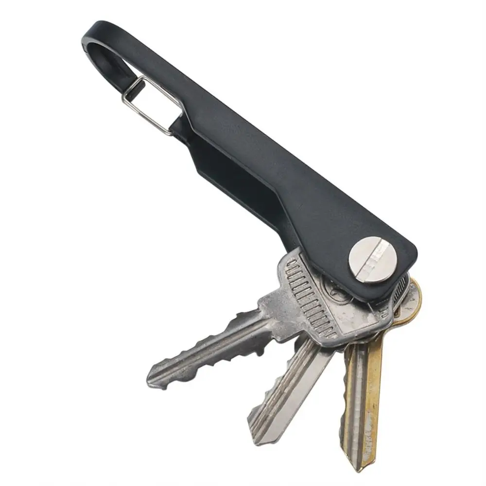 Ozdobny organizer na klucze ze stali nierdzewnej ABS Czarny Niebieski Czerwony Mini uchwyt na klucze Łatwy do przenoszenia uchwyt na klucze Smartkey
