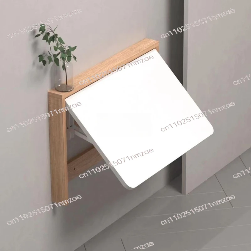 Small Wall-mounted Storage Cabinet Multi-function Study Table Invisible Solid Wood Wall-mounted Folding Table Computer Table