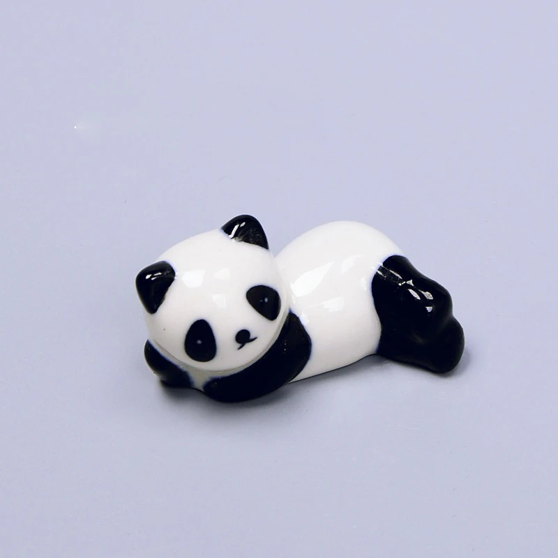 Cute Panda Underglaze Ceramic Chopstick Holder Tableware Restaurant Spoon Bracket Utensil for Kitchen Supplies Home Centerpiece image 3