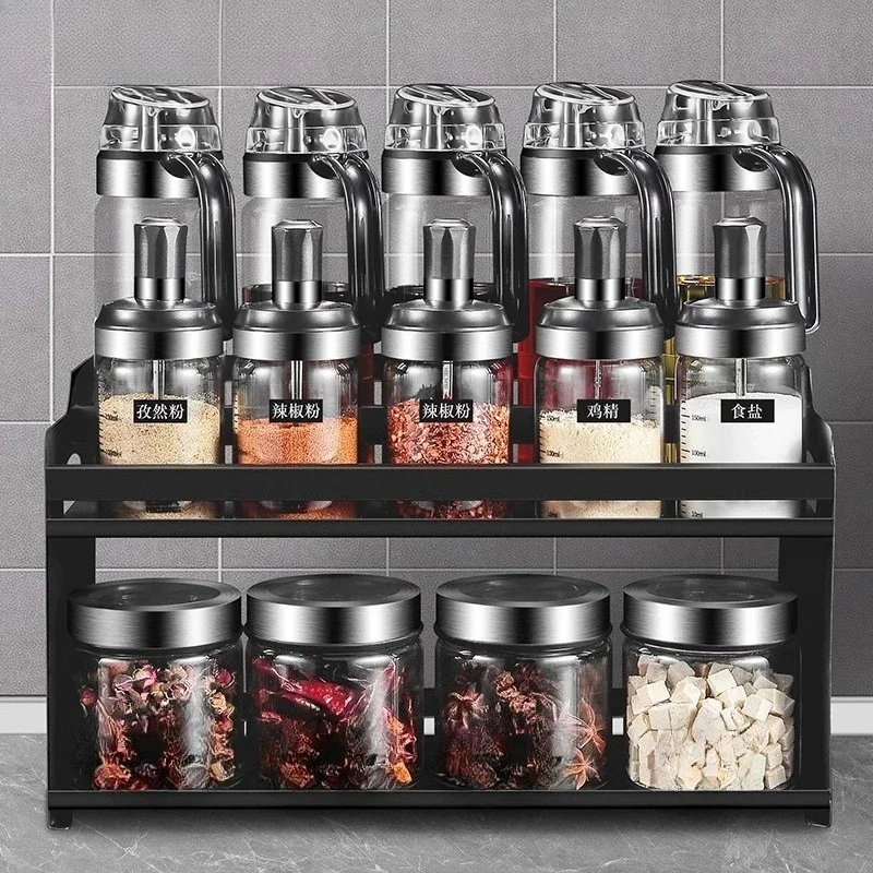 Seasoning box set combination, household seasoning bottles, cans, kitchen supplies