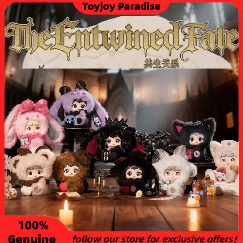 

New Genuine Nommi The Entwined Fate Series Blind Box Cute Dark Style Soft Fluffy Keychain Decor Bag Pendants As Birthday Gifts