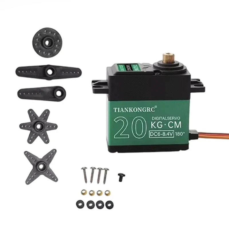 

Цифровой сервопривод TD-8820MG 20 кг с металлическим редуктором, поворотный на 180 градусов, для роботов, панорамирования и наклона, для радиоуправляемых моделей автомобилей