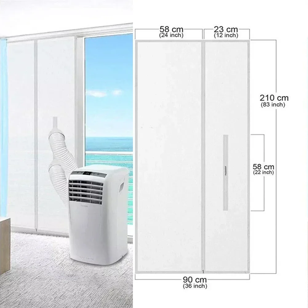 

Screen Door Seal For Portable Air Conditioner Sliding Door Vent For Bedroom 210x90cm Air Conditioning Balcony Door Seal